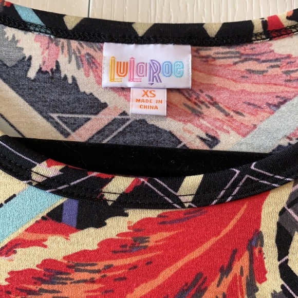 LuLaRoe Carly multicolored dress size XS - Picture 5 of 11